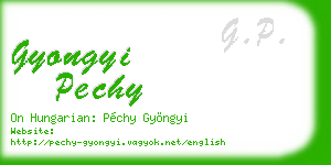 gyongyi pechy business card